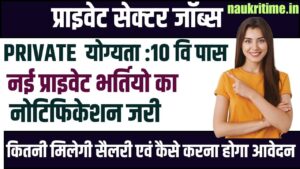 Private Jobs For Freshers 2024: 10वीं पास युवाओं के लिए जारी हुई नई प्राईवेट भर्ती, जाने क्या है पूरी आवेदन प्रक्रिया Full Information 1 Private Jobs For Freshers