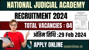National Judicial Academy Recruitment