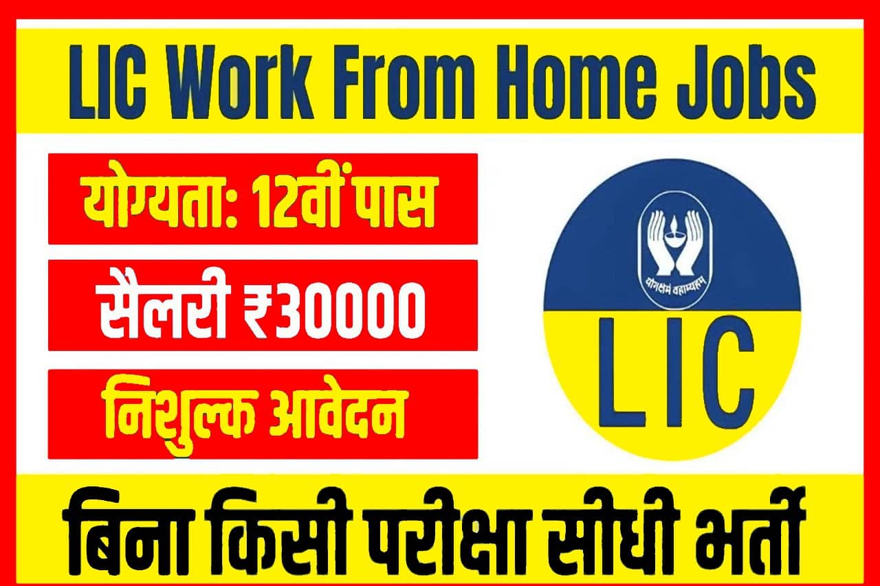 LIC Work From Home Jobs: LIC ने निकाली 12वीं पास युवाओं के लिए सुपरवाईजर की वर्क फ्रॉम होम जॉ़ब, जाने क्या है पूरी आवेदन प्रक्रिया? 1 LIC Work From Home Jobs